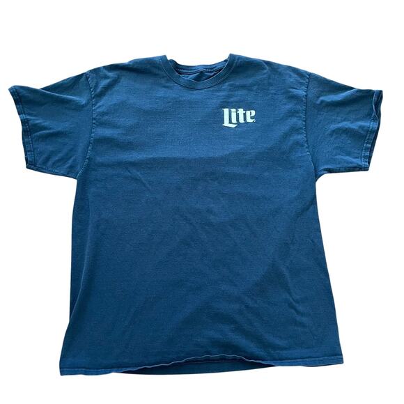 Louder than Life 2018 Miller Lite Navy Blue T-Shirt-Size Medium - Picture 2 of 4